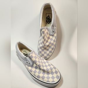 Vans Gray/White Checkerboard NWOT